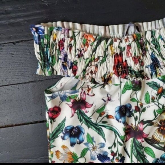 Zara floral off shoulder blouse - Picture 6 of 7